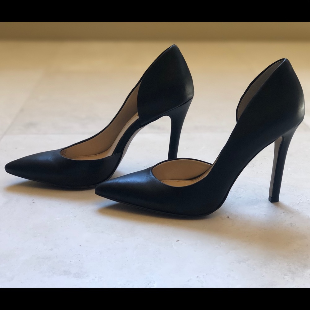 Jessica Simpson D’Orsay Black Prizma Leather Pump
